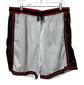 NWT NBA Basketball Shorts Black Red At the Knee Classic Basketball Mens Size XL - Picture 1 of 6