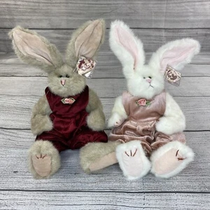 TY 1993 Attic Treasures Sara Sidney 15” Coniglietto Coniglio Peluche PVC Pellet - Foto 1 di 19