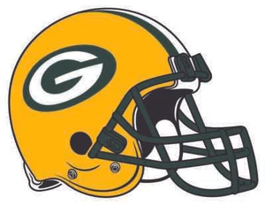 CASCO GREEN BAY PACKERS Calcomanía de vinilo / Pegatina ** 5 Tallas ** - Imagen 1 de 1