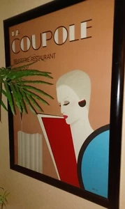 Vintage 1980s litho of French Restaurant 'La Coupole'. Excellent condition - Picture 1 of 12