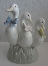 Vintage Trio of Ducks w/ Bows Otagiri Japan Bird Figurine