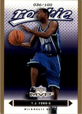 2003-04 Upper Deck MVP Gold #208 T.J. Ford /100 - NM-MT
