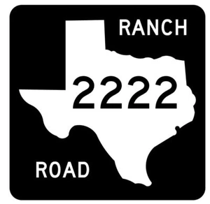 Texas Ranch Road 2222 Sticker Decal R8053 - Picture 1 of 1