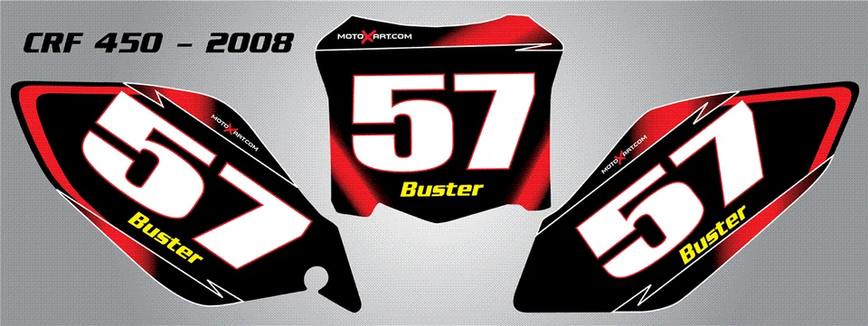 Matrículas personalizadas para Honda crf450r 2008 Foto 1 de 1