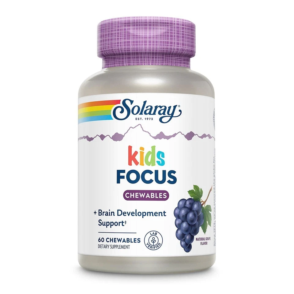 Solaray Focus for Children Supplements 60 Count