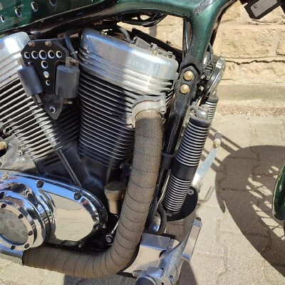 Ölkühler Set CNC gefräst für Suzuki Intruder VS 1400 Alufarben poliert - Bild 1 von 2