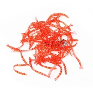 50 piezas Señuelo de plástico de 1" para cebos suaves de pesca mini gusano dropshot bajo perca crappie - Imagen 1 de 4