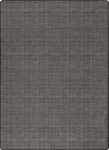 Milliken Gray Contemporary Rows Crosshatch Area Rug Solid Whisper Weave Volcanic - Picture 1 of 3