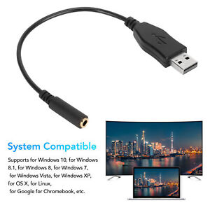 USB A Auf 3 5-mm-Klinken-Audio-Adapter Professionelles Externes