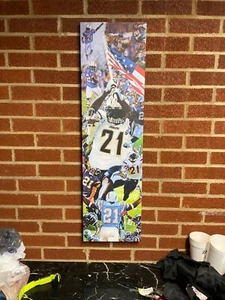 Big 36x10 LaDainian Tomlinson FRAMED CANVAS PRINT Los Angeles CHARGERS  rivers - Picture 1 of 6