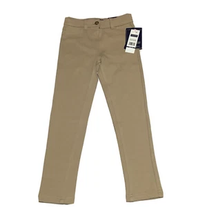 Cherokee 6x Khaki Girls School Pants Adjustable Waist Stretch Material NWT - Picture 1 of 9