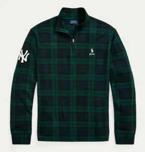 Polo Ralph Lauren New York NY Yankees MLB Blackwatch Ltd Ed Mockneck Zip Sweater - Picture 1 of 8