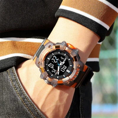 SMAEL Men Digital Watch Military LED Wristwatch Large Dial Students Boys Watches - image 1 of 4