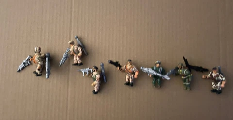 1993 Military Muscle Men Mighty Figures with Many Weapons Cover
