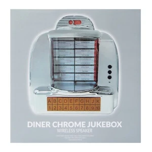 Altoparlante wireless jukebox cromato Diner - Foto 1 di 6