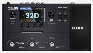Pedal de guitarra modelador multiefectos NUX MG-30 con pantalla digital máquina de batería - Imagen 1 de 6
