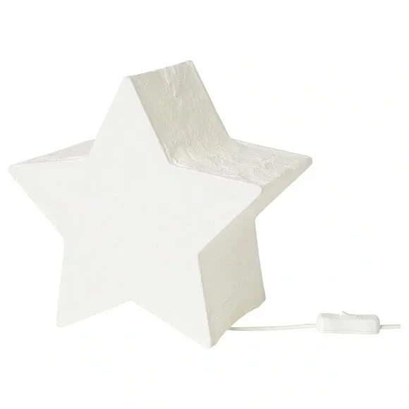 Ikea STRÅLA STRALA Table Lamp Star-Shaped White 9 7/8 " 605.633.27