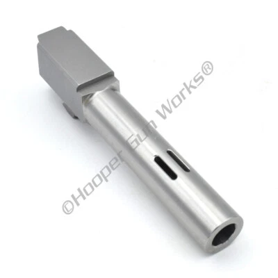 HOOPER GUN WORKS HGW EDC Match Ported Barrel for Glock 32 G32 357 SIG Stock Length Stainless S...