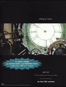 Pearl Jam Binaural Nada como parece disco impresión publicitaria única - Imagen 1 de 3