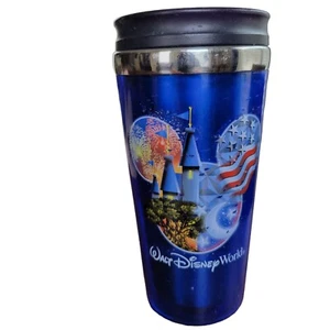 Walt Disney World Mickey Mouse Blau 6,25" Kaffee Reisebecher Tasse mit Deckel. - Bild 1 von 14