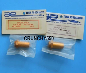 Team Associated RC10 6455 Gold Shock Body (2) Cadillac 0.4 x .56 Stroke NIP RC - Picture 1 of 2