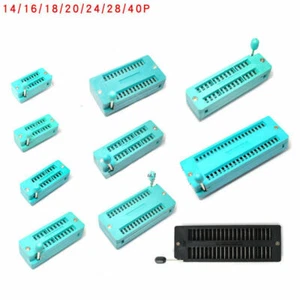 14P/16P/18P/20P/24P/28P/40P Bloque IC Bloqueo Live Socket Programa Prueba Chip Base - Imagen 1 de 11
