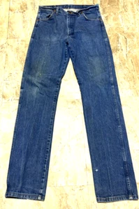 Wrangler Jeans Mens 35x38 Blue Denim Regular Fit Straight Leg - Picture 1 of 7
