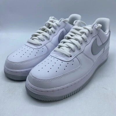 Nike Air Force 1 '07 Pure Platinum White Gray Sneaker DC2911-100 Men's 9.5 NEW Foto 1 de 4