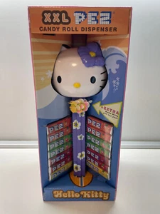 PEZ Hello Kitty XXL/Giant ~~Rare~~ Purple/Lavander/Violet Boxed with FLower - Picture 1 of 9