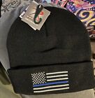 Thin Blue Line Deluxe Embroidered Watch Cap Police Sheriff Trooper