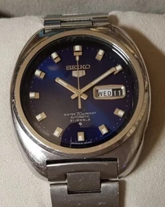 Reloj de pulsera vintage automático Seiko en acero inoxidable - Ref. 6119-8400 - Día Fecha - Imagen 1 de 14