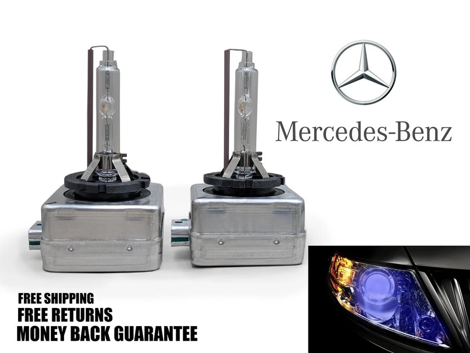 10000K Deep Blue HID Xenon Headlight Bulb for MB G55 AMG 2008-2011 High & Low x2 - Image 1 of 1
