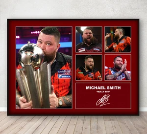 Michael Smith Darts signed Autogramm Memorabilia Poster Druck Geschenk A4 - Bild 1 von 3