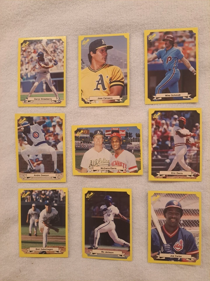 9 1987 Классическое Желтое Обновление с SP Green Back Players Inc Bo, Mcguire, Canseco - Изображение 1 из 2