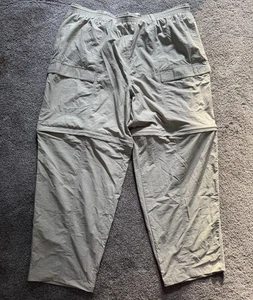 NWOT Columbia PFG Men’s Convertible Tan Pants XXL 30L Pockets Cargo Fishing - Picture 1 of 17