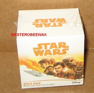 Star Wars Han Solo Metall Gold Würfel Sammlerstück - Zavvi Exklusiv Neu Versiegelt - Bild 1 von 4