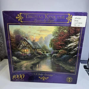 Thomas Kinkade Ein ruhiger Abend 1000 Teile Puzzle Ceaco VERSIEGELT NEU 1999 - Bild 1 von 6