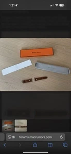 Apple Watch Hermes Fauve Barenia 45MM leather Clou de Selle Single T. Band ONLY - Picture 1 of 2