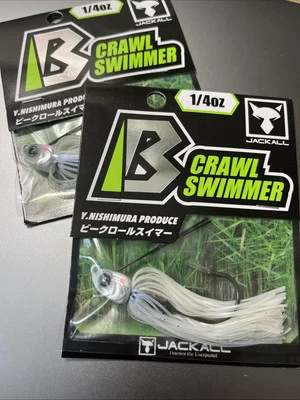 2- Plantilla de natación Jackall B Crawl Swimmer - 1/4 OZ blanca Foto 1 de 3