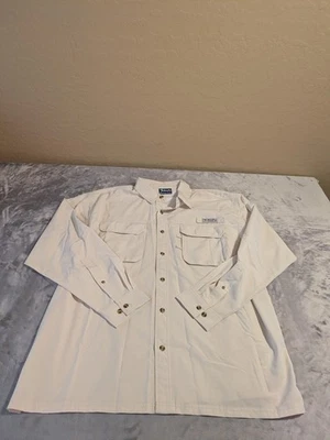 Bimini Bay Outfitters Shirt Mens 2XL Beige Long Sleeve Fishing Outdoor Vented - Image 1 of 4