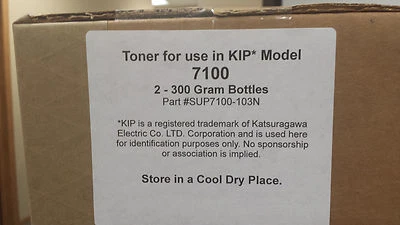 KIP 7100 Toner Non Genuine Black 2 cartridges per box - Image 1 of 2