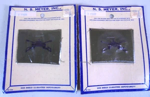 2 Vintage 1966 Sealed US Army Armored Calvary Insignias  N.S. Meyer - Picture 1 of 3