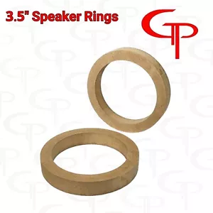 Anelli Altoparlanti 3,5" pollici MDF GP Auto Montaggio Audio Distanziatore Anello 1 COPPIA - Foto 1 di 1