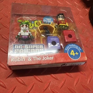 Trio Robin & The Joker DC Super Friends Bricks Sticks Panels Fisher Price V4235 - Picture 1 of 5