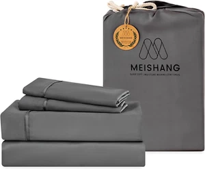 Bamboo Viscose Sheet Set King Size - 100% Pure Organic Viscose - 400TC Bamboo Vi - Picture 1 of 6