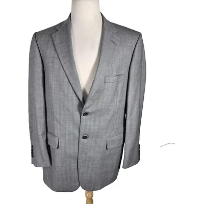 h freeman Mens 43R Lt Gray Guess Wool Blend Sport Coat S5 - Image 1 of 4