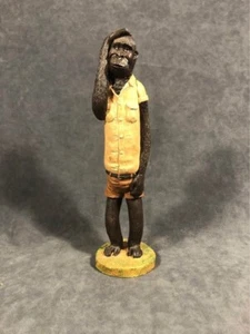 Jim Shore Pencil Monkey Signed Rare - Picture 1 of 4