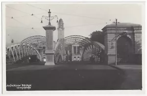 1930 Singapur - FOTO REAL Puente Anderson - Postal vintage de Asia - Imagen 1 de 2