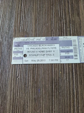 Chicago Blackhawks 2010 Stanley Cup Final Game 1 Ticket Stub Score Was 7-6! Cover