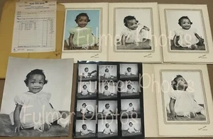 RARO RETRATO DE BEBÉ NEGRO TINTADO COLOREADO A MANO SESIÓN DE FOTOS DE COLECCIÓN AÑOS 60 + Fotos en blanco y negro - Imagen 1 de 22